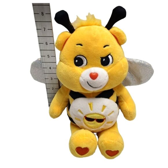 Care Bears Funshine Bear Yellow Bee Plush Toy With Sparkly Wings - Picture 5 of 16